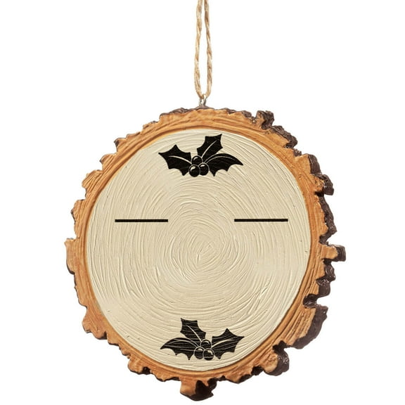 Chrisas Resin Wood Slice Ornament