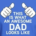 thumbnail image 3 of CafePress - This Is What An Awesome Dad Looks Lik Dark T Shirt - Men's Classic Graphic Cotton T-Shirt, 3 of 4