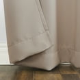 thumbnail image 4 of Sun Zero Brant Energy Saving Blackout Tab Top Curtain Panel, 40"X95", Stone, 4 of 7