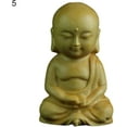 thumbnail image 2 of Monk Statues Meditating Posture Decorative Vivid Shape Buddha Figurine for Table 5, 2 of 4