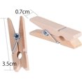 thumbnail image 2 of CHAO 100 Uds (3,5x0,7 cm) Mini pinzas para la ropa pinzas de madera Natural pinzas para fotos para decoración DIY, 2 of 5