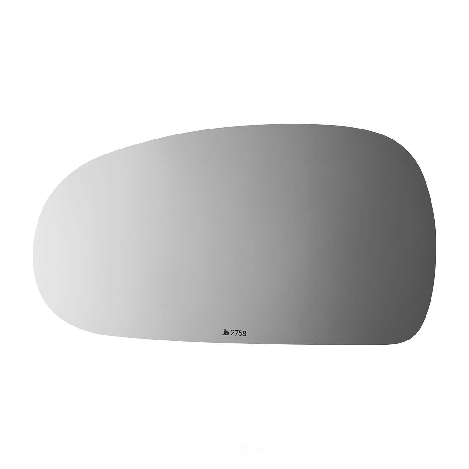 Burco Side View Mirror Replacement Glass - Clear Glass - 2758