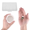 thumbnail image 4 of Unique Bargains 1 Pc Pill Case 6 Grid Flap Pill Box Clear White, 4 of 6