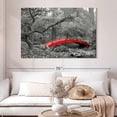 thumbnail image 2 of Elephant Stock Pop Japanese Garden Bridge Wall Art - Horizontal Canvas Wall Art - Living Room Wall Decor - Architecture Canvas - Red And Black Decor - 51" x 34", 2 of 8