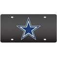 thumbnail image 1 of Dallas Cowboys Carbon Fiber Design Laser License Plate, 1 of 1