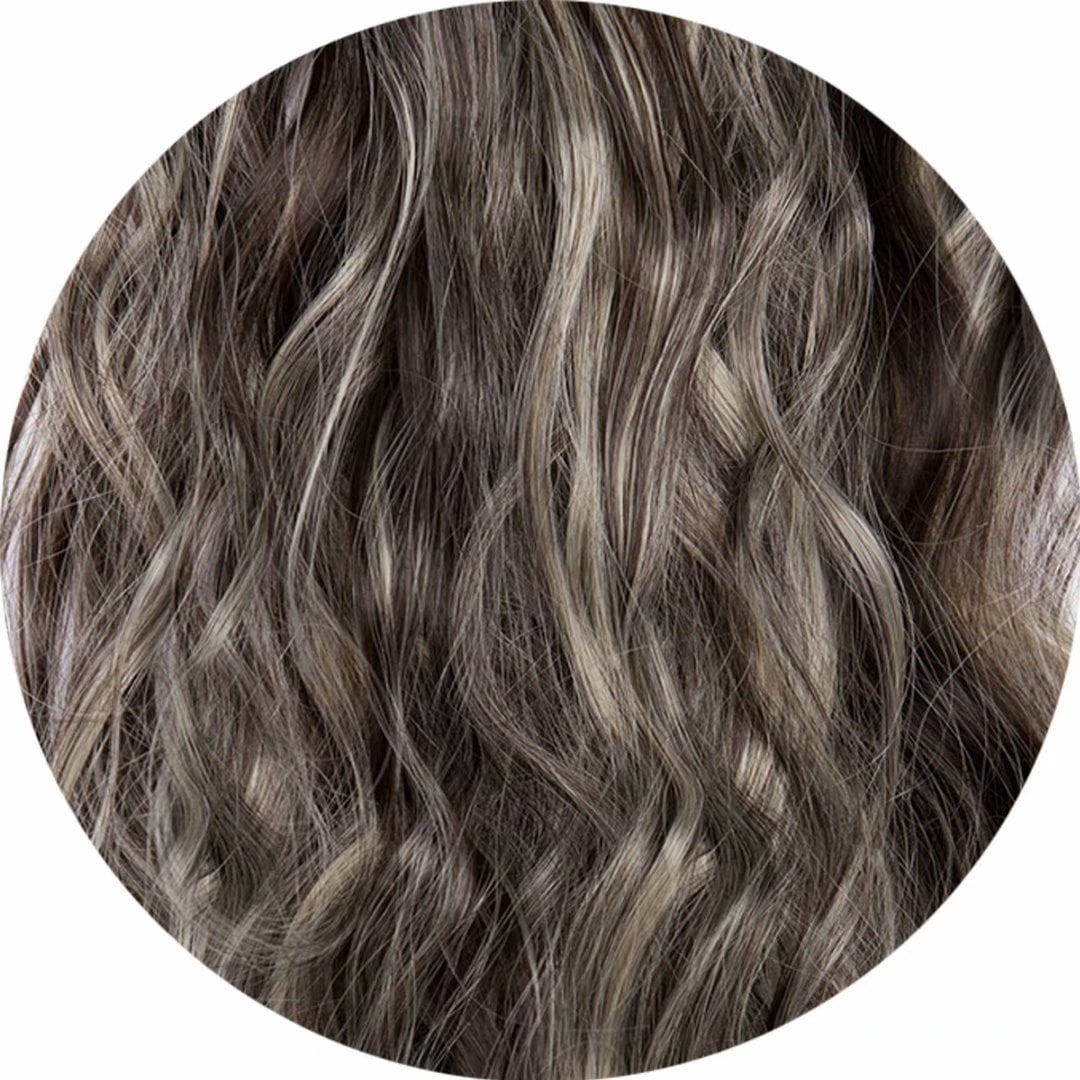 Dark brown&Bleach blonde
