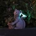 thumbnail image 4 of Dserhfy Solar Garden Flowerpot Cat Statue with LED Butterfly Waterproof Planter Pot Kitten Resin Figurine Sculpture Outdoor Porch Yard Lawn Decoration Ornament, 4 of 7