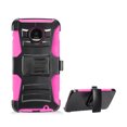 thumbnail image 4 of for 5.5" Motorola Z moto Z DROID Case Belt Clip Holster Phone Case 2 Kick stand Hybrid Shockproof Armor Impact Bumper Cover Pink, 4 of 4
