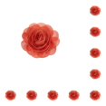 thumbnail image 2 of Pajarita para gatos Cateissary con flores de Gasa con perlas naranja 10Conjunto, 2 of 6