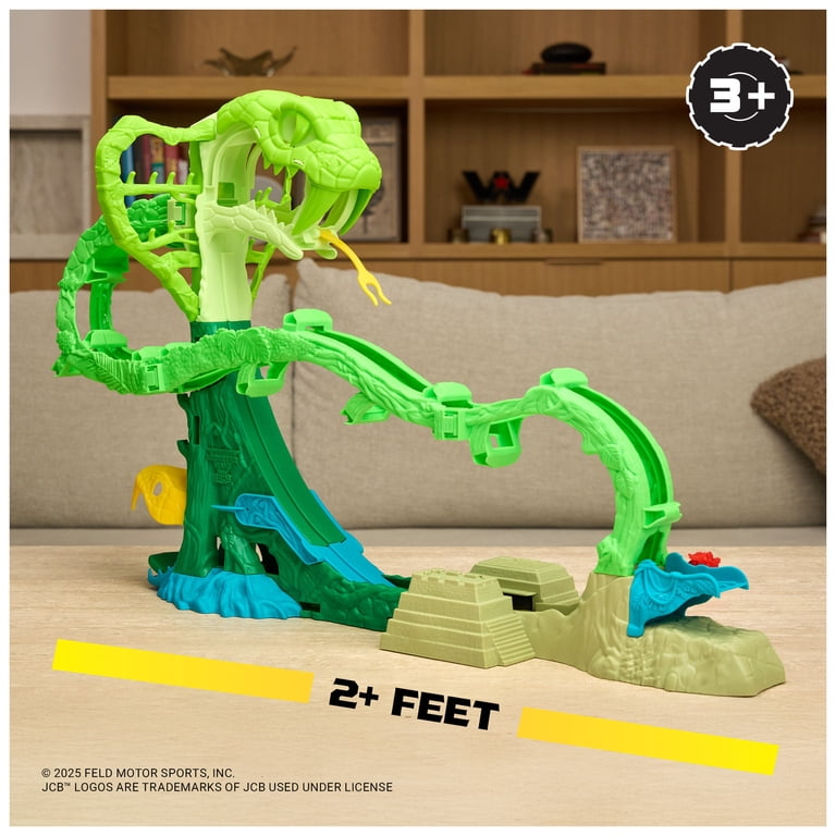 Monster Jam Mini Jams Cobra‚Äôs Crazy Escape Playset with 2 Trucks