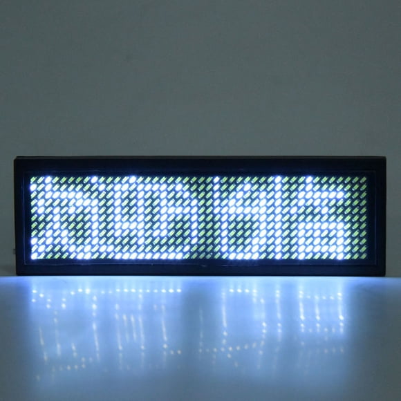 Etiqueta De Mensaje De Desplazamiento LED Chino 4 Caracteres Nombre De Pantalla Insignia Para Empleados Uniformados Verdes