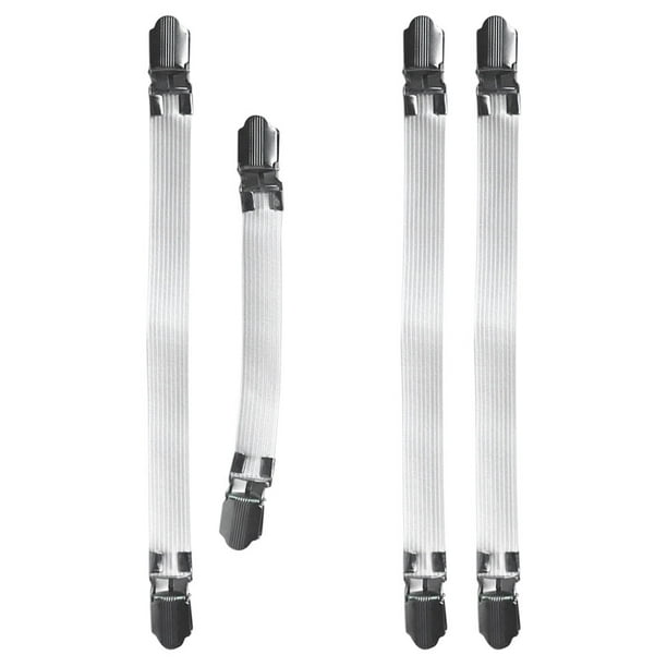 pinzas ajustables para fundas de tabla de planchar, sujetadores elásticos para sábanas.