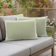 thumbnail image 4 of Pack of 2 Outdoor Pillow Covers 20x12 Inch Waterproof Sage Green Greek Key Throw Pillow Covers,Decorative Couch Pillow Shams Protectors Geometric Greece Ancient Farmhouse Geo Cushion Pillowcases, 4 of 8