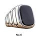 thumbnail image 3 of Qarigey Anillo S Vintage para hombre, aleación 9, hecho no fácil de deformar, anillos para hombre estilo rock, anillo Retro Vintage para Ropa, zapatos y accesorios Miscelánea C Talla 6, 3 of 6