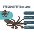 thumbnail image 2 of Comfify Gancho De Pared De Pulpo De Hierro Fundido, Tentáculos De Pulpo Decorativos Para Natación, Ganchos Para Llaves Para Puerta De Entrada O Baño, Decoración De Pared Novedosa, Color Marrón Rústico, 2 of 5