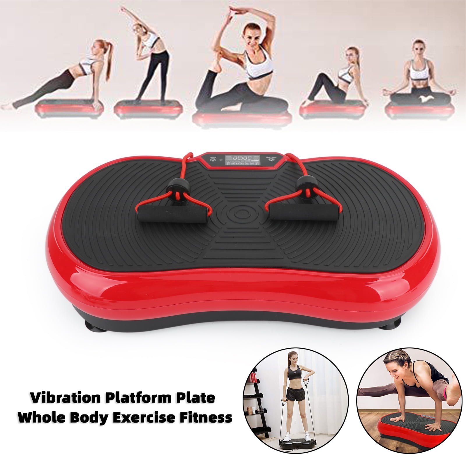 Areyourshop Vibration Platform Plate Whole Body Exercise Fitness Massager Machine Slim