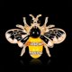 thumbnail image 4 of 2x Broche de forma de con de imitación rico y , ramillete de de voladores Fernando Broche de insecto de abeja, 4 of 8