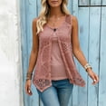 thumbnail image 1 of Glisme Shirts for Women Solid Color Sleeveless Crew Neck T-Shirt Summer Breathable Women Tops Size 4XL Rose Gold, 1 of 2