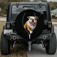 thumbnail image 2 of Lotusprinthandmade Bulldog Cute Animals Collection Zipper Pattern Spare Tire Cover Without Backup Camera Hole 6 Sizes, 2 of 8