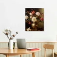 thumbnail image 3 of JEUXUS  Moody Floral Wall Art Painting Dark Academia Wall Decor Vintage Botanical Canvas Wall Art Victorian Flower Art Pictures Vintage Floral Prints for Room Bedroom, 3 of 5