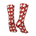 thumbnail image 3 of Goofa Fire Symbols Printed Men's Crew Socks, Soft Durable Breathable Moisture-Wicking with Odor Control Cotton socks, 3 of 9