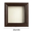 thumbnail image 3 of Feledorashia Shadow Box Frame, Specimen Display Frame, Deep Hollow Display for Dried Flowers Keepsakes Photos and Crafts, MDF Frame with Clear Glass Window Back Support and Layered Border, 3 of 6