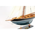 thumbnail image 2 of HomeRoots 402009 31 in. C1898 Pen Duick Painted Boat Hand Painted Decorative Boat, Green & White, 2 of 3
