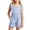 Light Blue, variant on Girls Loose Romper Girls Striped Sleeveless Romper With Ruffle Trim Cute Square Neck Playsuit For Summer With Pockets Girls Jumpsuit Outfit,Sizes 5-6 Years