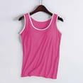 thumbnail image 5 of AirLoni Women's Camisole Loose Fit Square Neck Stretchy Breathable Casual Sleeveless Top Tee Tank Tops For Daily Wear Solid Color Hot Pink,XXL, 5 of 6
