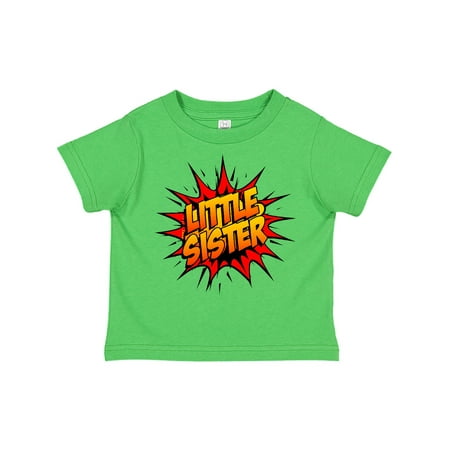 

Inktastic Little Sister Super Hero Gift Toddler Toddler Girl T-Shirt