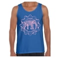 thumbnail image 1 of Awkward Styles Pink Elephant Tank Top for Men Patterned Tanks for Men Men's Fashion Collection Tracery Tank Top for Dad Indian Pattern T-Shirt for Men Gifts for Husband Elephant Shirts Animal T-Shirt, 1 of 4