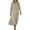 Green, variant on gakvbuo Summer Linen Dress For Women Maxi Dress Button Down T-Shirt Dress Women's Linen Loose Pocket Quarter Sleeve Long Dress