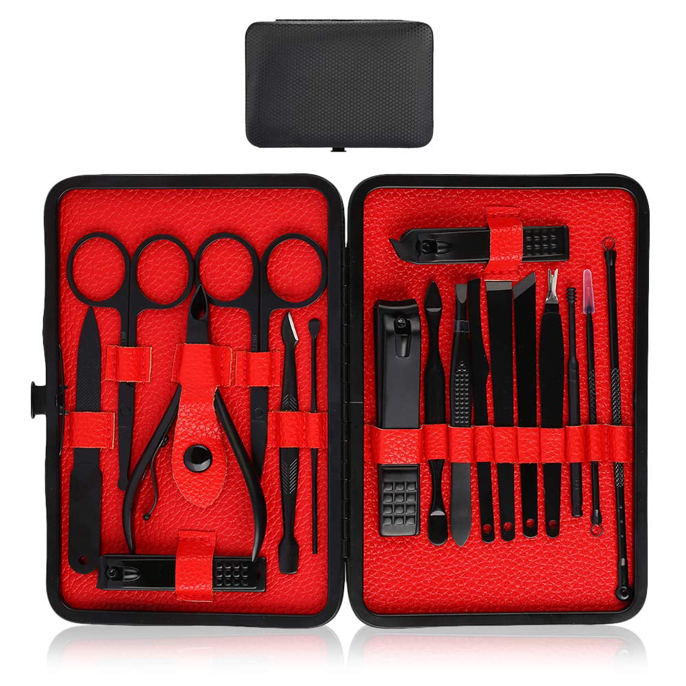 18 in 1 stainless steel manicure set, professional manicure set, man ...