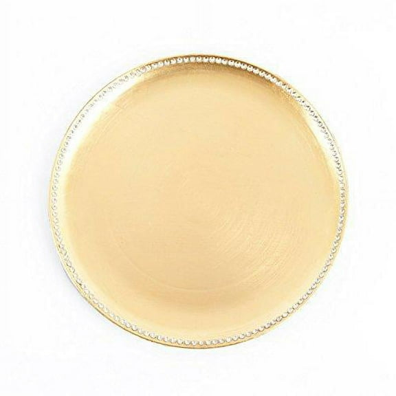 Fennco Styles Elegant Studded OrnÃ© Design 13" Decorative Charger Plates-Set of 4