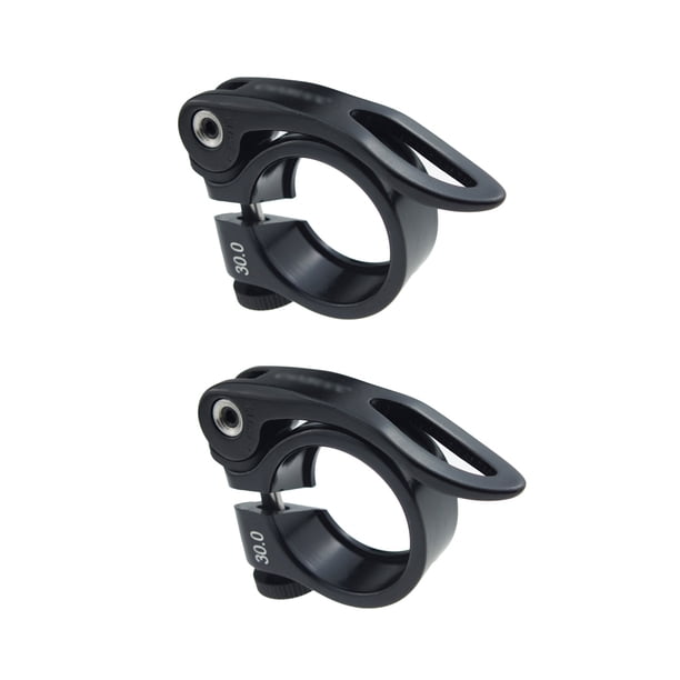 Abrazadera de Poste de Asiento de Bicicleta de Liberación Rápida de 2 Piezas de 30 Mm para Montaje de Tubo de Poste de Asiento de 27, Sunnimix Abrazadera de poste de sillín de bicicleta