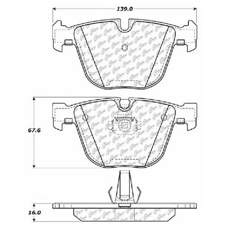 Bentley Arnage Red Label - Go-Parts OE Replacement for 2000-2005 Bentley Arnage Rear Disc Brake Pad Set for Bentley Arnage (Base / RL / Red Label)