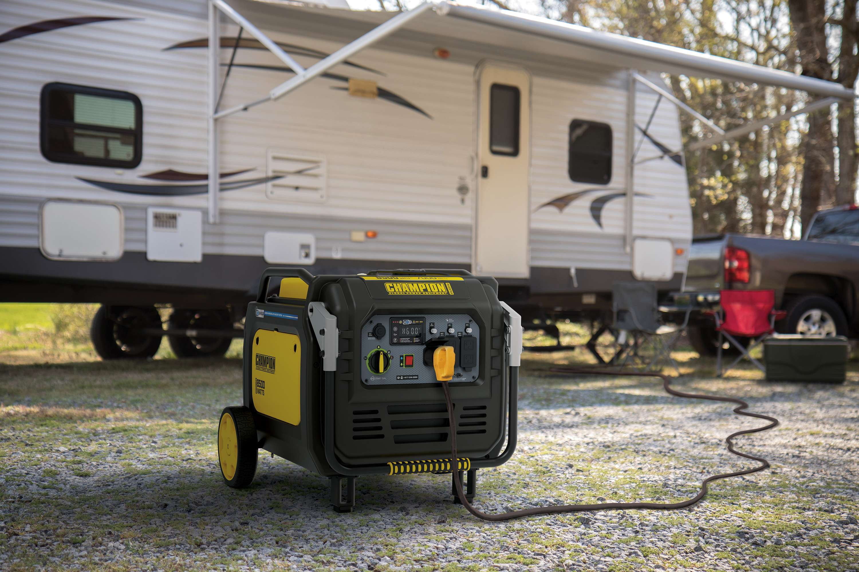 Champion 8500-Watt Electric Start Home Backup Portable Inverter Generator with Quiet Technology and CO Shield®