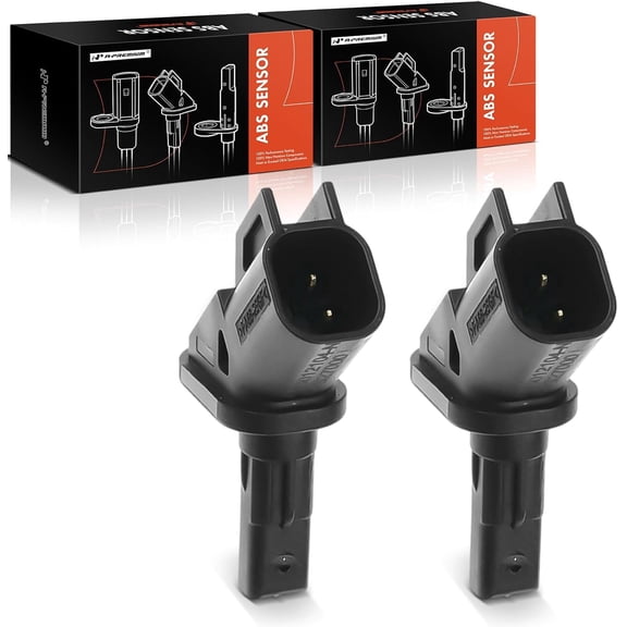 A-Premium 2PC Set Front ABS Wheel Speed Sensor Compatible with Ford Transit Connect 2014 2015 2016 2017 2018 2019 - Front Driver and Passenger Side