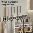 thumbnail image 4 of TIMIFIS Hooks for Hanging Mop Wall Mounted Clamp without Drilling Hooks Bathroom and Toilet Buckles Fixed Storage Rack Mop Wall Clamp, 4 of 6