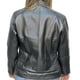 thumbnail image 3 of Chamarra de piel negra estilo bomber con líneas y bolsas al frente para dama Castelli Leather Authentic Pamela Bomber con cuello alto, 3 of 4