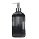 thumbnail image 1 of 500ml Soap Dispenser with Pump, Modern Striped Soap Dispenser Bathroom, Washing Up Liquid Dispenser Kitchen, Hand Soap White, 1 of 4
