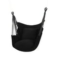 thumbnail image 1 of Tejido de silla hamaca para exteriores, interiores, resistentes, cojines de asiento incluidos, colgantes Negro Cola Hamaca al aire libre, 1 of 8