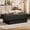Black, variant on Tribesigns 55-Inch Farmhouse Wood Coffee Table, Vintage Rectangle Center Table for Living Room, Rustic Brown & Grey