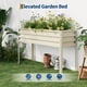 thumbnail image 2 of Yeshouse Jardinera elevada galvanizada, jardinera metálica duradera para verduras, hierbas y flores, ideal para patio y balcón, 2 of 6