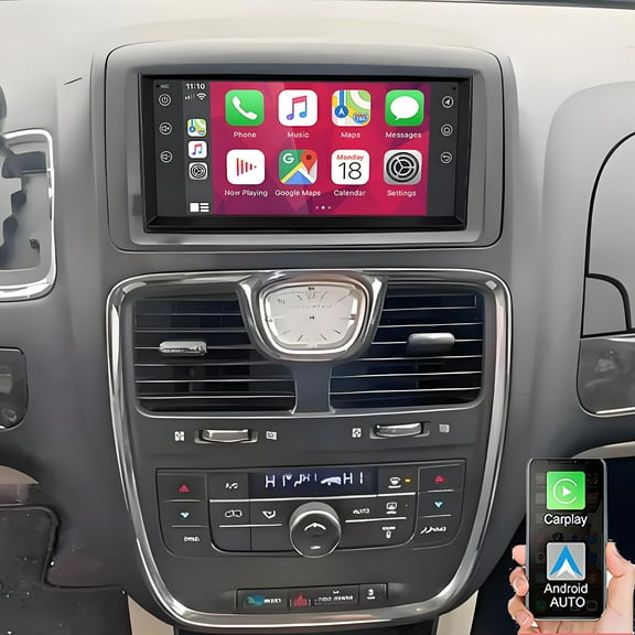 Gsuatey Car Stereo Radio for Chrysler Town & Country 2011-2016 with Wireless CarPlay Android Auto, Android 13 Player Radio with Bluetooth WiFi SWC Mirror Link GPS with Backup Camera