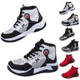 thumbnail image 5 of NOEGOEU Boys Girls Sneakers Kids Tennis Non Slip Sole Fashions Lightweight Breathable Basketball Shoes (Grey,33), 5 of 8