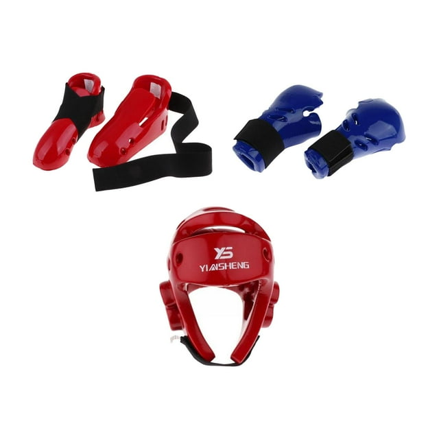 Protector De Casco De Boxeo Guantes Protector De Pie Cabeza Pie S DYNWAVEMX Equipo de protección