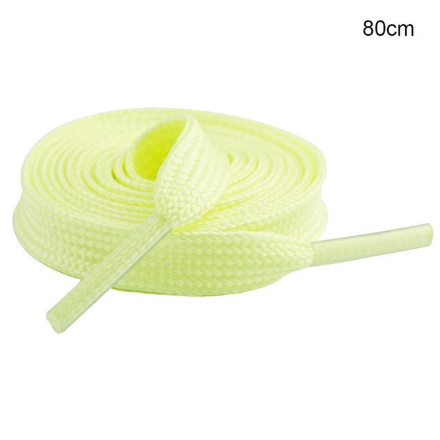Qarigey 1 par de cordones para zapatos, cordones luminosos, cordones elásticos para zapatillas, botas Accesorios de calzado amarillo claro 80CM Qarigey AP000857-03