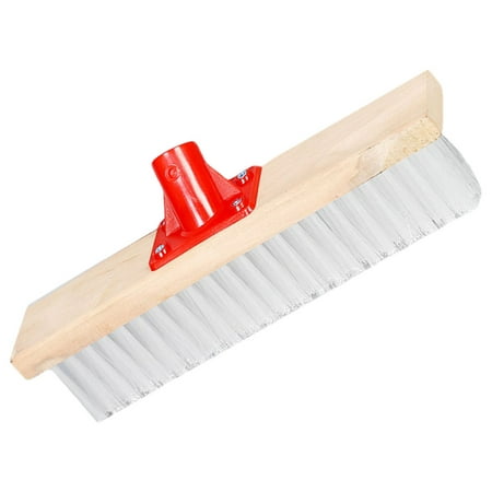 KALLORY White Wooden Decking Oil Brush Hard Bristle Scrub Brush for Home Floor Cleaning