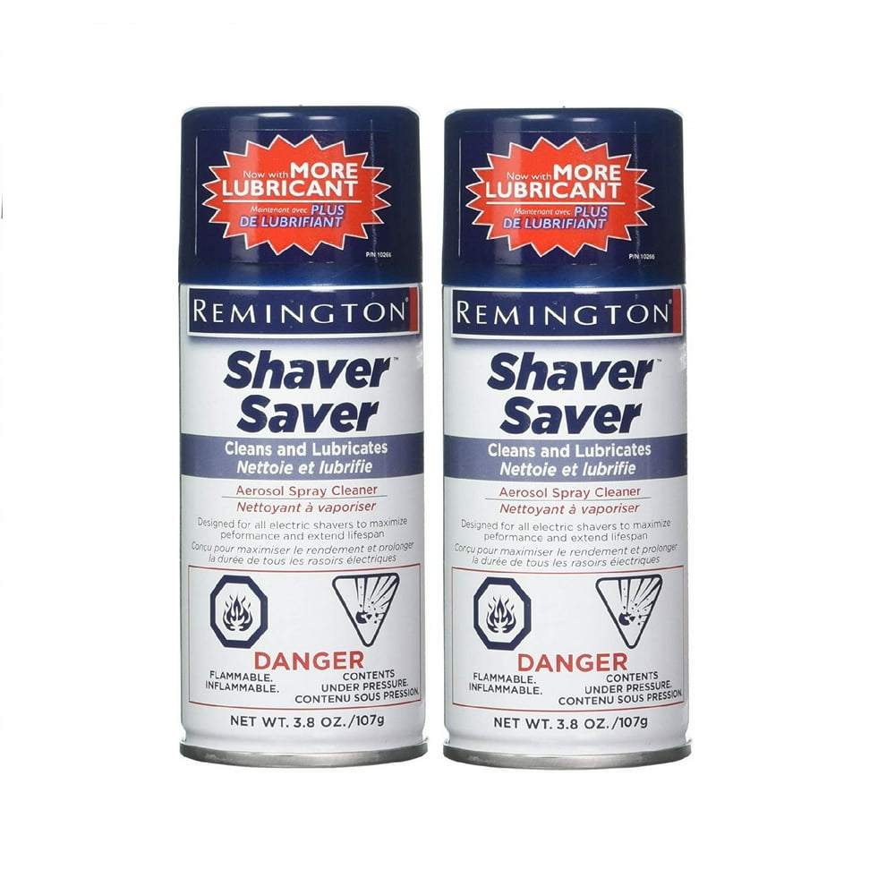 Remington SP4 Shaver Saver Cleaner & Lubricant Spray 3.8 Ounce, 2 Cans